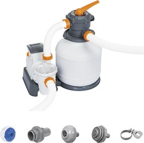 Flowclear Homokszűrős vízforgató 8 m³/h ChemConnect vegyszeradagolóval