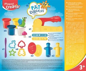 Gyurma és formázó készlet, 16 darabos, MAPED CREATIV, Pat Dough (IMAC907215)