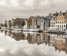 Poszter 60x50cm Csatorna Amszterdam városon át 3, Assaf Frank