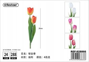 Mesterséges tulipán 34 cm realisztikus megjelenés, dekoráció