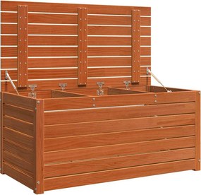 vidaXL Tároló Doboz Szerelt fa 101 x 50,5 x 46,5 cm Faggyú barna