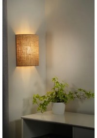 Duolla - Fali lámpa YUTE 1xE27/15W/230V átm. 20 cm barna