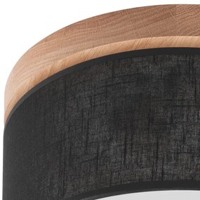 Brilagi - LED mennyezeti lámpa BELLADONNA 1xE27/15W/230V, 30 cm, fekete/dub