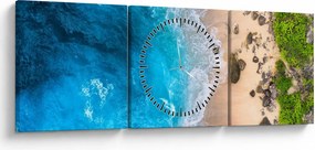 Kép - Tengerpart Indonéziában (órával) (90x30 cm)