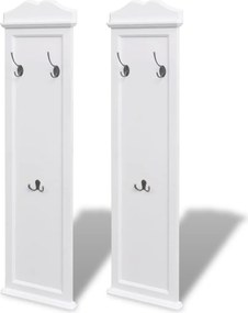 vidaXL 2 db fehér fogas