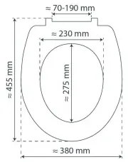 Schütte 82700 - SLIM WHITE SoftClose duroplast WC-ülőke