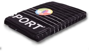 Sport Fekete strandtörölköző