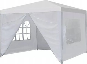 MultiGarden Paw 3X3 Összecsukható kerti pavilon, 3x3 m, 4 fal, fehér