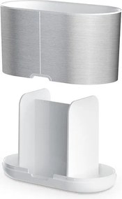 Ezüstszínű rozsdamentes acél fogkefetartó állvány Duo Steel – Joseph Joseph