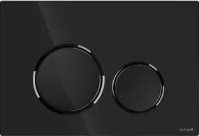 Öblítőgomb WC-hez Cersanit Luna Fekete Gun Metal K97-0582