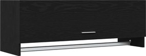 vidaXL Ruhásszekrény fiókkal Fekete tölgy 100 x 32,5 x 35 cm Faanyag