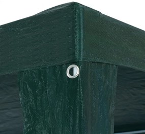 zöld PE rendezvénysátor 3 x 6 m