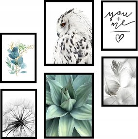 Extra Szett 6db-os Képek Poszterek keretben KP322