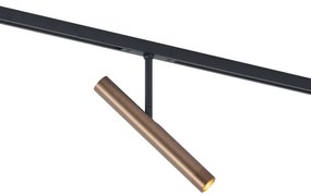 Modern sötét bronz spotlámpa 1 fázisú sínrendszerhez - Slimline Avery