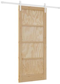 Csúszó Ajtó Természetes és fehér 86 x 198.5 cm