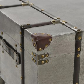 MDF és alumínium dohányzóasztal 102 x 51 x 47,5 cm