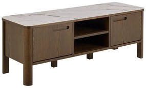 Barna TV-állvány tölgyfa dekorral 120x45x40 cm Southampton – Actona