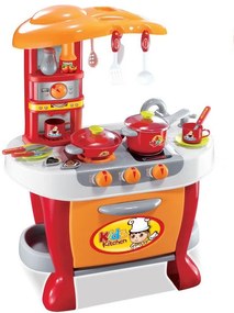 G21 játék - Kis szakécs gyerek konyha tartozékokkal, narancssárga