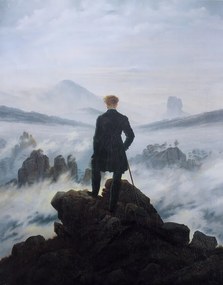 Reprodukció Vándor a tengeri köd felett, Caspar David Friedrich