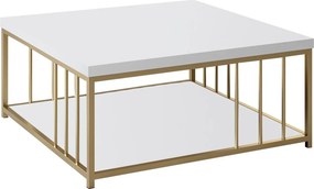 Dohányzóasztal zenn - white, gold