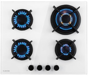 Klarstein Goldflame 4, gázfőzőlap, 4 sárgaréz égő, üvegkerámia