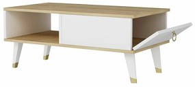 Delux Sapphire Oak and White dohányzóasztal