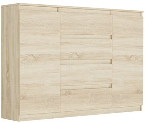 Tágas komód R-140-S4 - különböző színváltozatokban sonoma mix fehér