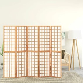 5-paneles japán stílusú összecsukható paraván 200 x 170 cm