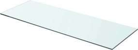 vidaXL 70x25 cm átlátszó panel üvegpolc