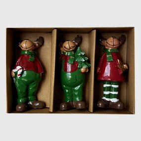 Álló rénszarvas poly figura 3féle 10cm