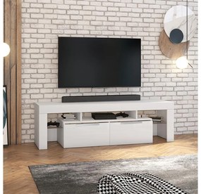 Tv szekrény/asztal Vulcano (világítással) (fehér). 1098695