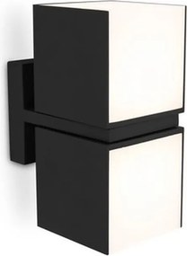 LUTEC 5193801012 CUBA Modern Kültéri Fali Lámpa Fekete LED IP44
