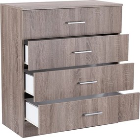 Miami komód 4 fiókos 80x92 cm yorki tölgy-yorki tölgy