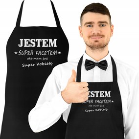 Valentin Napi Kötény Férj Barátjának Ajándék Szuper srác vagyok, de van