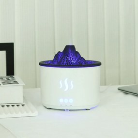 RDF3 aroma diffúzor vulkán formájában - 500 ml - fehér
