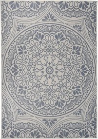 vidaXL kék mintás lapos szövésű kültéri szőnyeg 160 x 230 cm