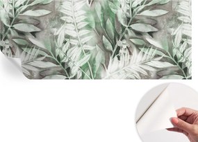 Öntapadós fali fotótapéta Hálószobába Akvarell levelek 250x104 cm