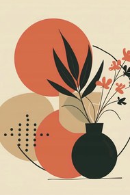 Poszter 40x60cm Váza virágokkal