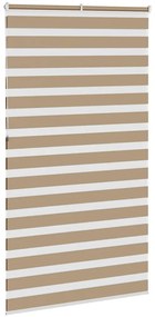 zebrafüggönnyel homokbarna szövetszélesség 130,9 cm poliészter