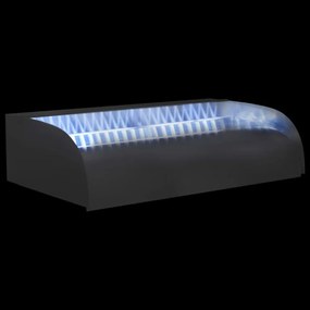 304-es rozsdamentes acél vízesés LED-ekkel 60 x 34 x 14 cm