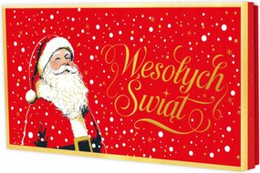 Ajándékdoboz karácsonyra kis ajándékok édességek utalvány pénz