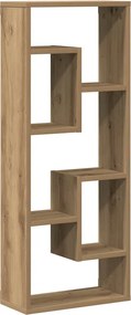 vidaXL kézműves tölgyfa fali polc 36 x 16 x 90 cm redőzött fa