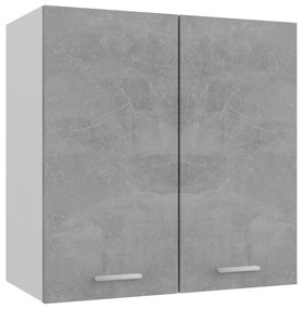 betonszürke szerelt fa függő szekrény 60 x 31 x 60 cm