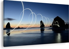 Kép - tengerpart naplementekor (90x60 cm)