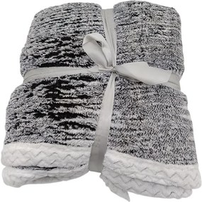 Bárány takaró Mramor fekete, 150 x 200 cm