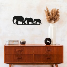 Elephants fém fali dekoráció, 15×50 cm