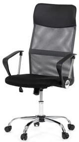 Kancelářská židle, houpací mechanismus, šedá síťovina, KA-E305 GREY