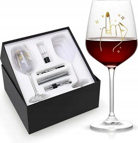 Borospohár szett pároknak 2db-os kiegészítőkkel nászajándék