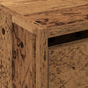 Cipőtároló Régi Fa 60x21x57 cm Műszaki Fa
