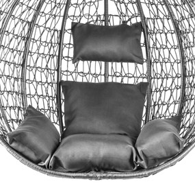 Szürke függőszék KOKON állvánnyal